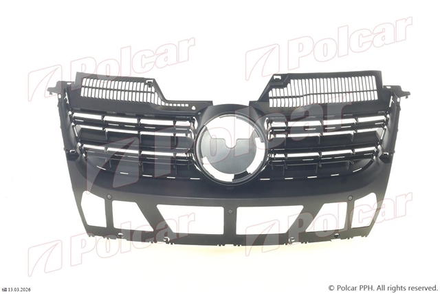 GRILA RADIATOR (FARA CROM+FARA RAMA CROM) JETTA 09/05>>09/10