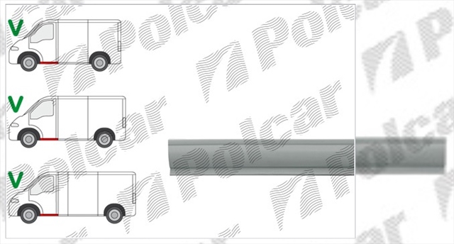 PANOU REPARATIE INFERIOR DR FATA DUCATO/ BOXER/ JUMPER 94 >>