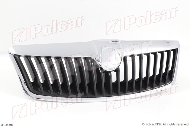 GRILA NEAGRA CU RAMA CROM (FARA EMBLEMA) OCTAVIA2  10/08>>