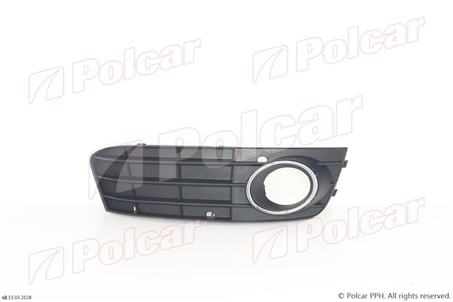 Imagine pentru produsul „GRILA DR CU G. PROIECTOR CU CROM PT BARA FATA AUDI A4/S4 (B8), 07-11 - POLCAR"