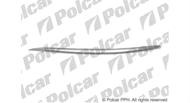 Imagine pentru produsul „ORNAMENT ST CROM PT GRILA IN BARA FATA JETTA 09/05>>09/10 -POLCAR-FD"