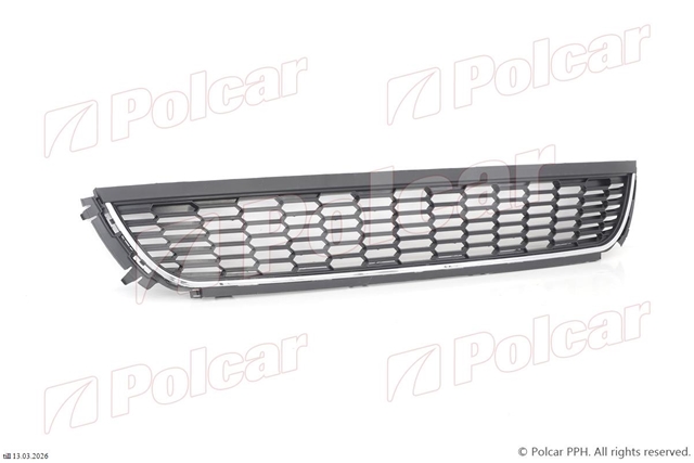 GRILA CENTRALA NEAGRA (CU CROM) PENTRU BARA FATA VWPOLO 2009>>
