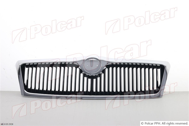 GRILA NEAGRA CU RAMA CROM ( FARA EMBLEMA ) OCTAVIA2 10/04>>07
