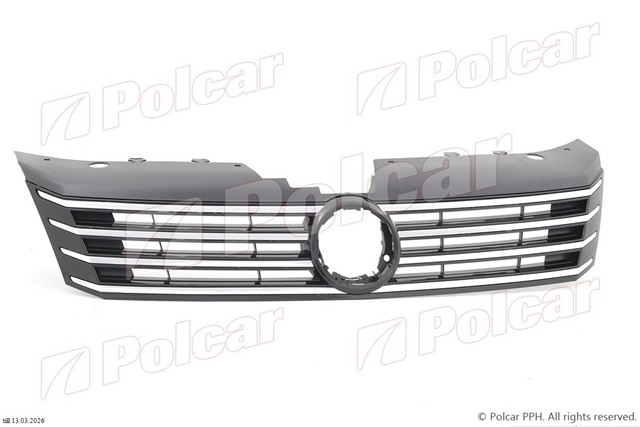 Imagine pentru produsul „GRILA (FARA EMBLEMA) NEAGRA CU CROM PT RADIATOR PASSAT 2010>>"
