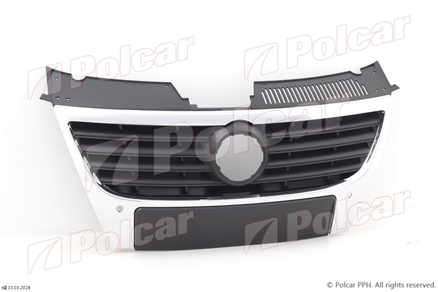 GRILA RADIATOR CU G SENZORI PARCARE, LOGO 130MM PASSAT 2005>>2010