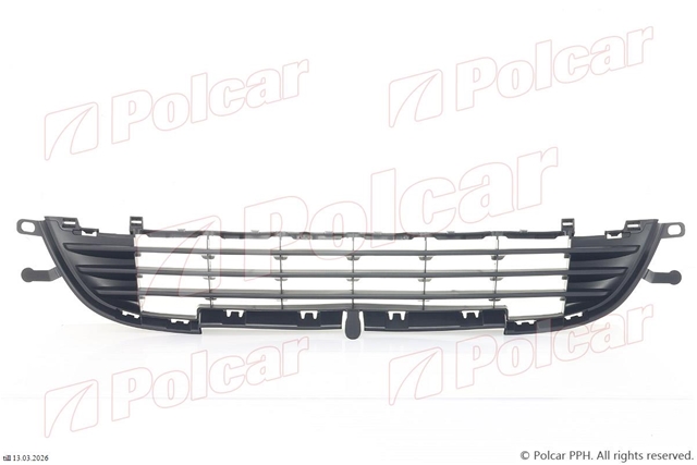 Imagine pentru produsul „GRILA INFERIOARA (FARA CROM) CENTRALA PT BARA FATA PG-207(NU SPORT) 2009>> -POLCAR-FD"