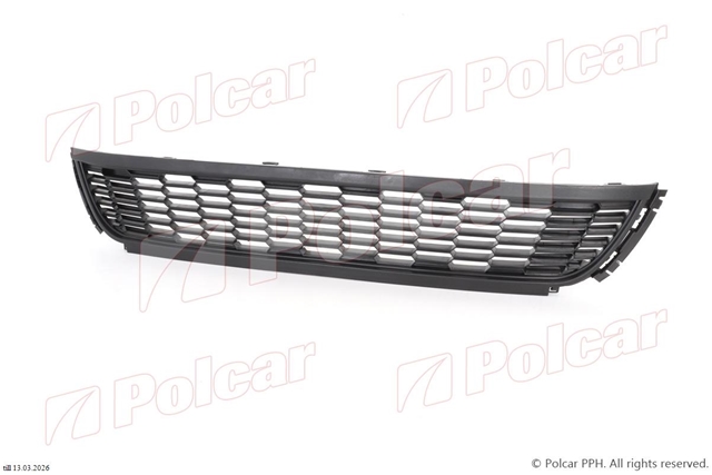 Imagine pentru produsul „GRILA CENTRALA NEAGRA (FARA CROM) PENTRU BARA FATA VWPOLO 2009>>"