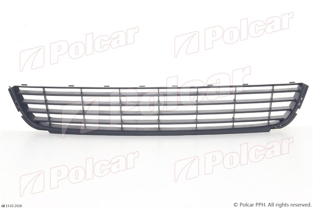 Imagine pentru produsul „GRILA NEAGRA (FARA CROM) CENTRU BARA FATA GOLF6 (NU GTD/GTI) 2008>>2010"