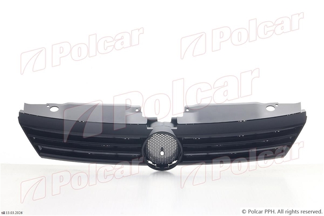Imagine pentru produsul „GRILA (FARA EMBLEMA) FARA CROM , PT RADIATOR JETTA 01/11>> -POLCAR-FD"