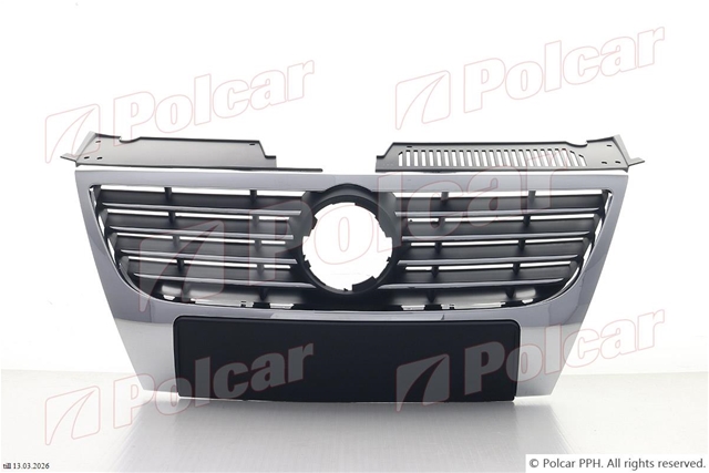 Imagine pentru produsul „GRILA RADIATOR CROMATA+RAMA CROM (FARA G. SENZ. PARC.) PASSAT 03/05>>"