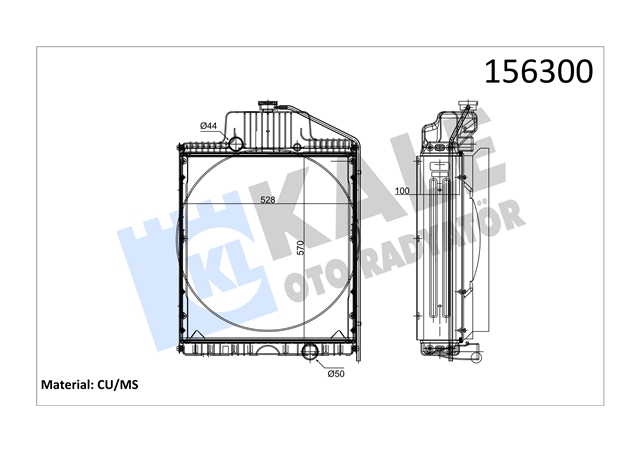 Imagine pentru produsul „RADIATOR MOTOR AGR KALE"
