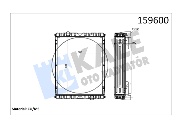 Imagine pentru produsul „RADIATOR MOTOR AGR KALE"