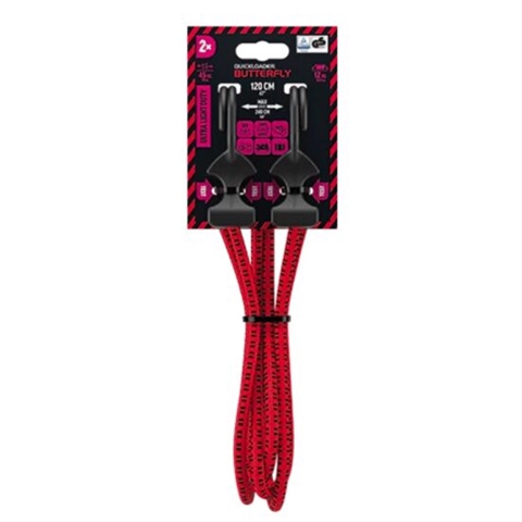 Imagine pentru produsul „SET 2 CORZI ELASTICE CU CARLIGE 24KG 120CMX8MM BUTTERFLY QUICK LOADER"