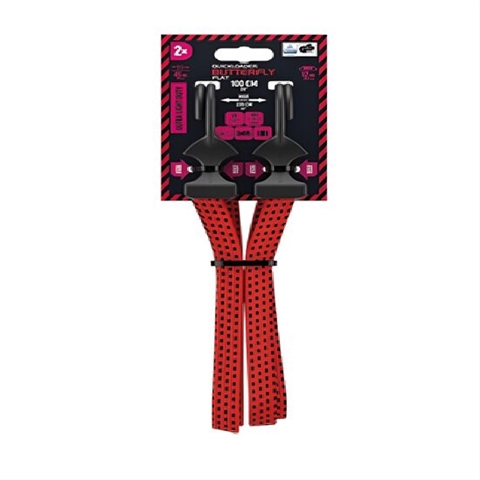 Imagine pentru produsul „SET 2 CORZI ELASTICE PLATE CU CARLIGE 24KG 100CMX18MM BUTTERFLY QUICK LOADER"