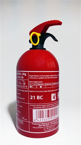 Imagine pentru produsul „EXTINCTOR TIP P1 CU PULBERE FARA MANOMETRU 1KG"