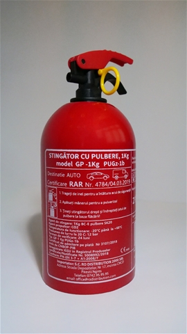 EXTINCTOR TIP P1 CU PULBERE FARA MANOMETRU 1KG