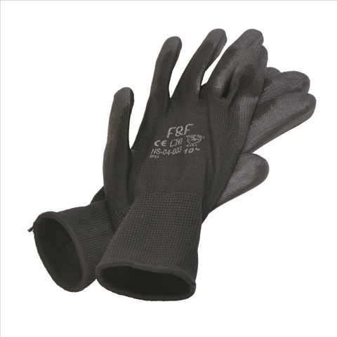 Imagine pentru produsul „PERECHE MANUSI LUCRU CU PELICULA DIN POLIURETAN NEGRE,BUNTING BLACK ECO,MARIMEA 9"