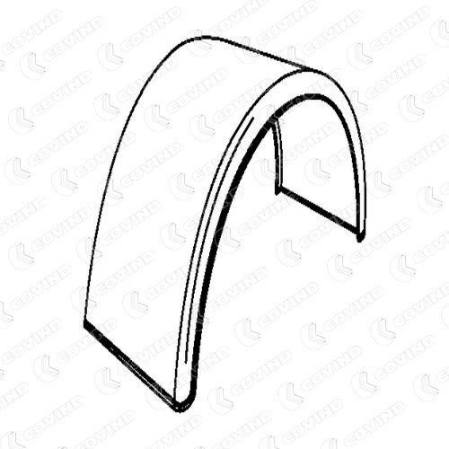 REAR MUDGUARD DR/ST UNIVERSALE-COVIND-A.M.