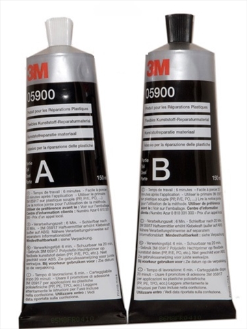 Imagine pentru produsul „KIT A+B REPARATIE MATERIAL PLASTIC 2X150ML"