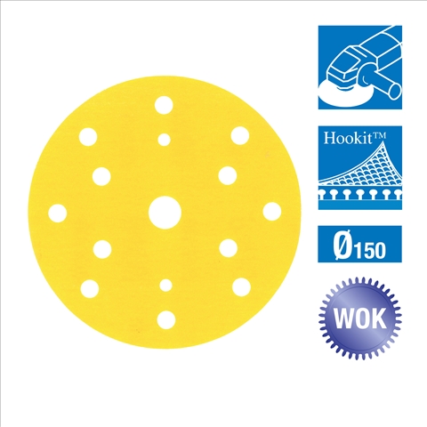 NBB DISC GALBEN (15 GAURI) 255P+ HOOKIT LD861A P80 UNITATE FACTURARE MULTIPLU DE 100 BUC