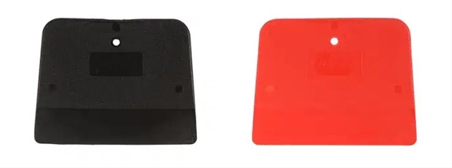 Imagine pentru produsul „SET 5 BUC SPACLU PLASTIC FLEXIBIL NEGRU 120X190MM-COLAD"