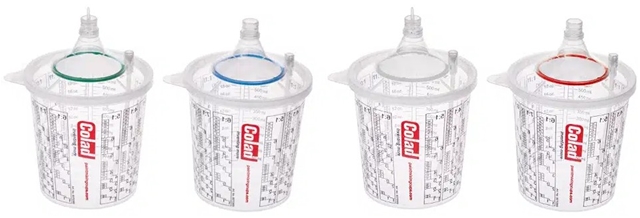 Imagine pentru produsul „SNAP LID SYSTEM 130 MICRONI, 700 ML, 50 PAHARE MIXARE + 50 CAPACE-COLAD"