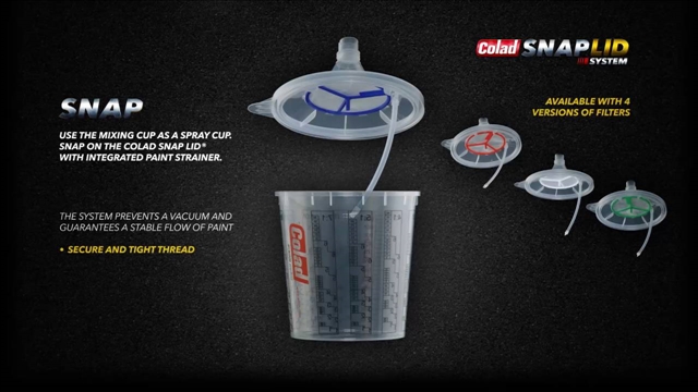 Imagine pentru produsul „COLAD SNAP LID SYSTEM 130 MICRON, 350ML, 50 PAHARE MIXARE+50 CAPACE-COLAD"