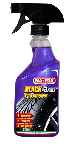 Imagine pentru produsul „BLACK 3PLUS  TRATAMENT COMPLET ANVELOPE PULVERIZATOR 500 ML"