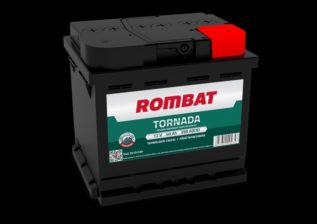 Imagine pentru produsul „ACUMULATOR ROMBAT TORNADA 40AH 390A 207X175X190 +DR"