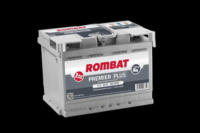 Imagine pentru produsul „ACUMULATOR ROMBAT PREMIER PLUS 60AH 580AH 175X175X242 + DR"