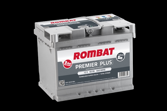 Imagine pentru produsul „ACUMULATOR ROMBAT PREMIER PLUS 65AH 640AH 190X190X242 + DR"