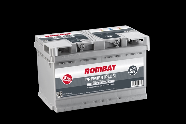 Imagine pentru produsul „ACUMULATOR ROMBAT PREMIER PLUS 70AH 680AH 175X175X278 + DR"