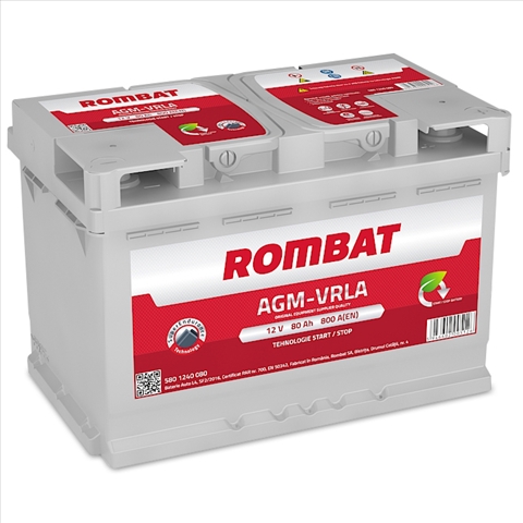 ACUMULATOR ROMBAT AGM VRLA 80AH 800A 315X175X190 +DR