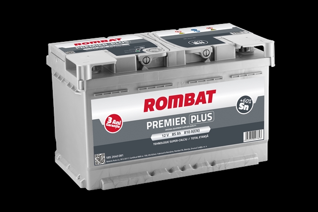 Imagine pentru produsul „ACUMULATOR ROMBAT PREMIER PLUS 85AH 810AH 315X175X190 + DR"