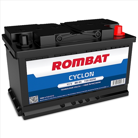Imagine pentru produsul „ACUMULATOR ROMBAT CYCLON 88AH 720A 315X175X190 +DR"