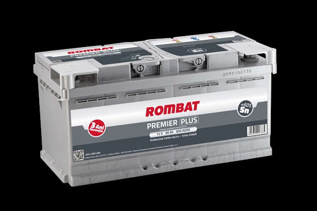 Imagine pentru produsul „ACUMULATOR ROMBAT PREMIER PLUS 90AH 850AH 175X175X353 + DR"