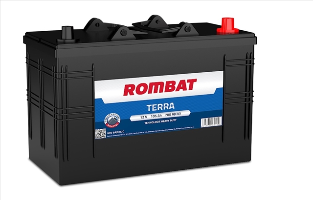 Imagine pentru produsul „ACUMULATOR ROMBAT TERRA 105AH 700A 345X175X238 +DR"