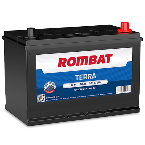 Imagine pentru produsul „ACUMULATOR ROMBAT TERRA 110AH 700A 305X177X222 +DR"