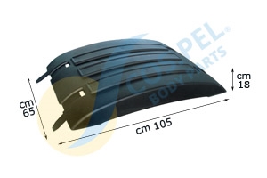 Imagine pentru produsul „REAR MUDGUARD FLAT RHLH"