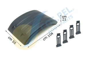 Imagine pentru produsul „REAR MUDGUARD FLAT TYPE RHLH WITH 4 MUDGUARD TENS"