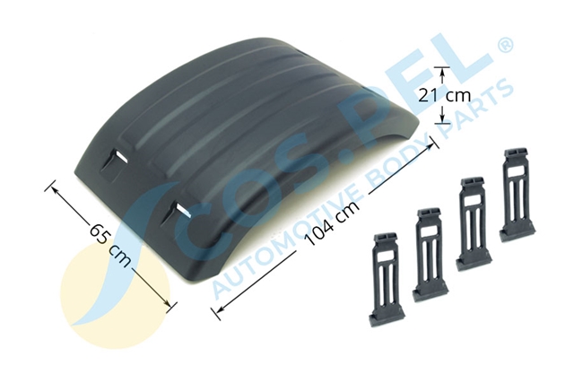 REAR MUDGUARD FLAT TYPE RHLH WITH 4 MUDGUARD TENS