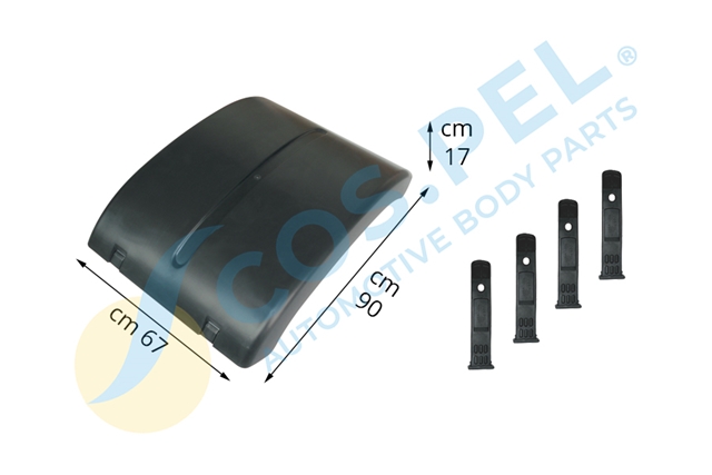 Imagine pentru produsul „REAR MUDGUARD 2ND SERIES WITH 4 MUDGUARD TENSIONER"