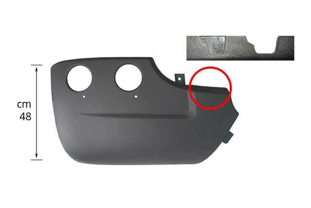 CORNER BUMPER RH LOW CAB