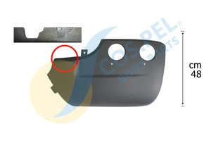 Imagine pentru produsul „CORNER BUMPER LH LOW CAB"