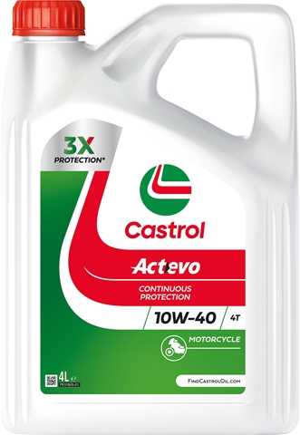Imagine pentru produsul „ULEI MOTO 4T ACT>EVO 10W-40 4L -CASTROL"
