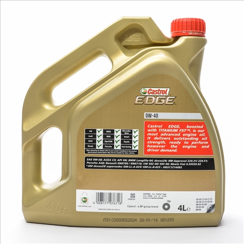 EDGE 0W-40 4 X 4 LT (TI) - 1534A7 CASTROL
