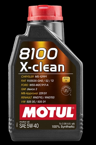 Imagine pentru produsul „8100 X-CLEAN 5W40 1L (102786) MOTUL"