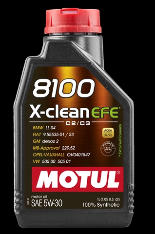 Imagine pentru produsul „8100 X-CLEAN EFE 5W30 1L (109470) MOTUL"