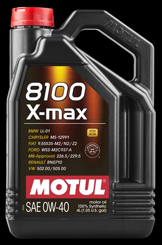 Imagine pentru produsul „8100 X-MAX 0W40 4L (104532) MOTUL"