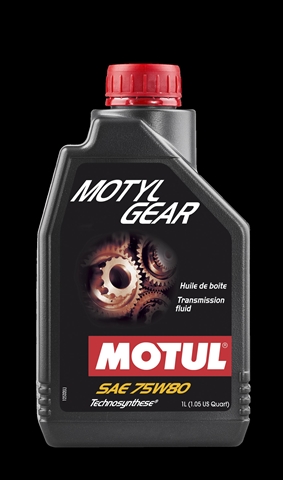 Imagine pentru produsul „MOTYL GEAR 75W80 GL4/GL5 CV MAN/DIFERENTIAL 1L (105782) MOTUL"